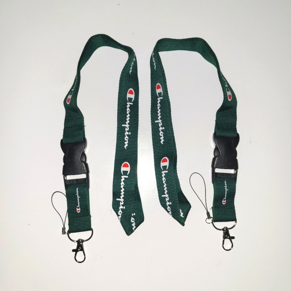 C5. Best Sport Unisex Champion Green One Size Logo Detachable Lanyard & Clip